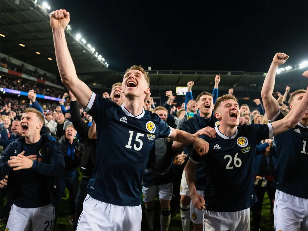 当苏格兰4-0横扫列支敦士登时，克拉克笑得像中了乐透